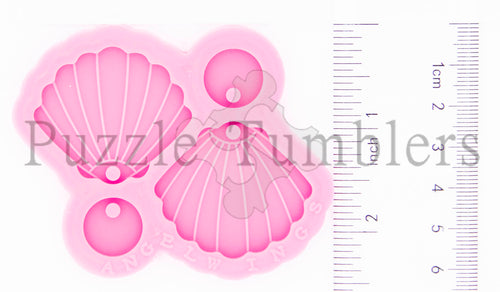 NEW - SEA SHELL EARRINGS - PINK Mold