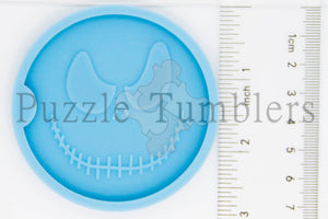 NEW- "His" Skeleton Face Coaster Mold