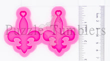 Load image into Gallery viewer, NEW Fleur De Lis Earring SM &amp; MED Mold - Pink