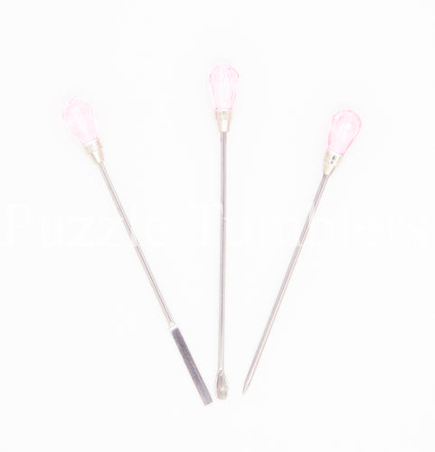 NEW - LIGHT PINK - METAL MICA SCOOP, POINTED TIP, AND STIRRING STICK