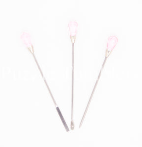 NEW - LIGHT PINK - METAL MICA SCOOP, POINTED TIP, AND STIRRING STICK