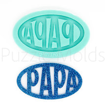 Load image into Gallery viewer, CUSTOM MOLD:  &#39;PAPA&#39; Keychain Mold *May have a 14 Day Shipping Delay (K7)
