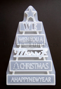 NEW Merry Christmas Tree - CLEAR Mold *BLACK FRIDAY CLOSE OUT PRICES! **ALL SALES FINAL