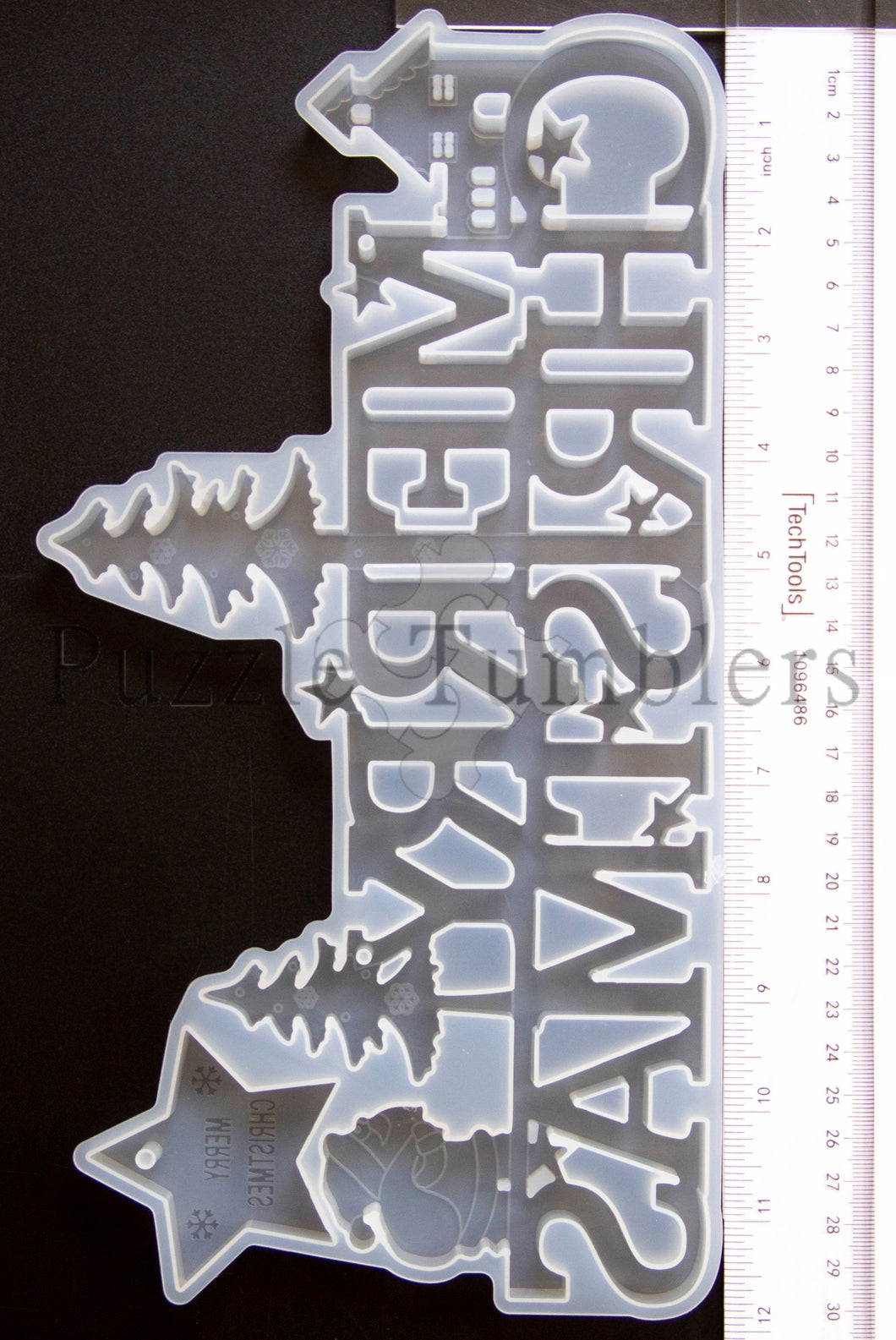 NEW LARGE Merry Christmas - CLEAR Mold *BLACK FRIDAY CLOSE OUT PRICES! **ALL SALES FINAL
