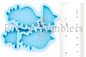 NEW- Triceratops STRAW TOPPER - NEW BLUE MOLD