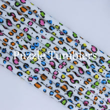 Load image into Gallery viewer, RAINBOW CHROME LEOPARD PRINT STRAWS (SOLD INDIVIDUALLY)
