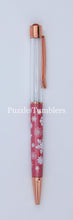 Load image into Gallery viewer, SNOWFLAKE ROSEGOLD - HOLIDAY FLOATING PENS WITH BLING TOP - DIY *NEEDS GROUP PHOTO