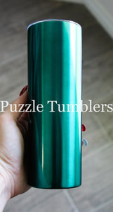 20OZ SKINNY METALLIC - GREEN