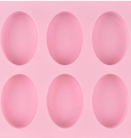 6 Piece Silicone Oval Shape Mold