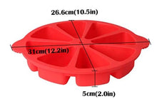 Load image into Gallery viewer, 8 Slice Silicone Cake Mold - Red