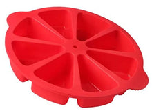 Load image into Gallery viewer, 8 Slice Silicone Cake Mold - Red