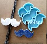 NEW - MUSTACHE STRAW TOPPER - NEW MOLD