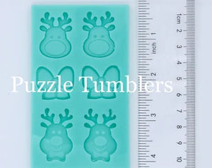 CUSTOM MOLD: Reindeer & Bow Stud Pallet  *May have a 14 Day Shipping Delay (P12)