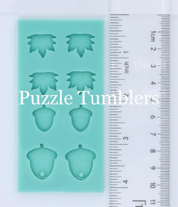 CUSTOM MOLD: Acorn and Leaf Earring Mold *May have a 14 Day Shipping Delay (P26)
