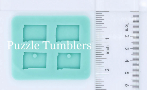 CUSTOM MOLD: South Dakota Stud & Earring Mold *May have a 14 Day Shipping Delay (P43)
