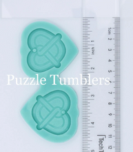 Load image into Gallery viewer, CUSTOM MOLD: Custom Engraved Pretzel Earring Mold *May have a 14 Day Shipping Delay (P48)
