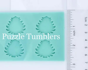 CUSTOM MOLD: Custom Christmas Tree Stud Earring Pallet Mold *May have a 14 Day Shipping Delay (P57)