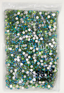 Peridot Rhinestones AB/Clear Glass Crystal Stones (NON-Hot Fix) SS16