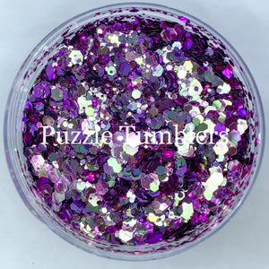 PURPLE LOLLIPOP - COLOR SHIFTING CHUNKY MIX GLITTER