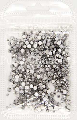 NEW Silver Mist 1000 Piece Variety Rhinestones AB/Clear Glass Crystal Stones (NON-Hot Fix) SS6-12