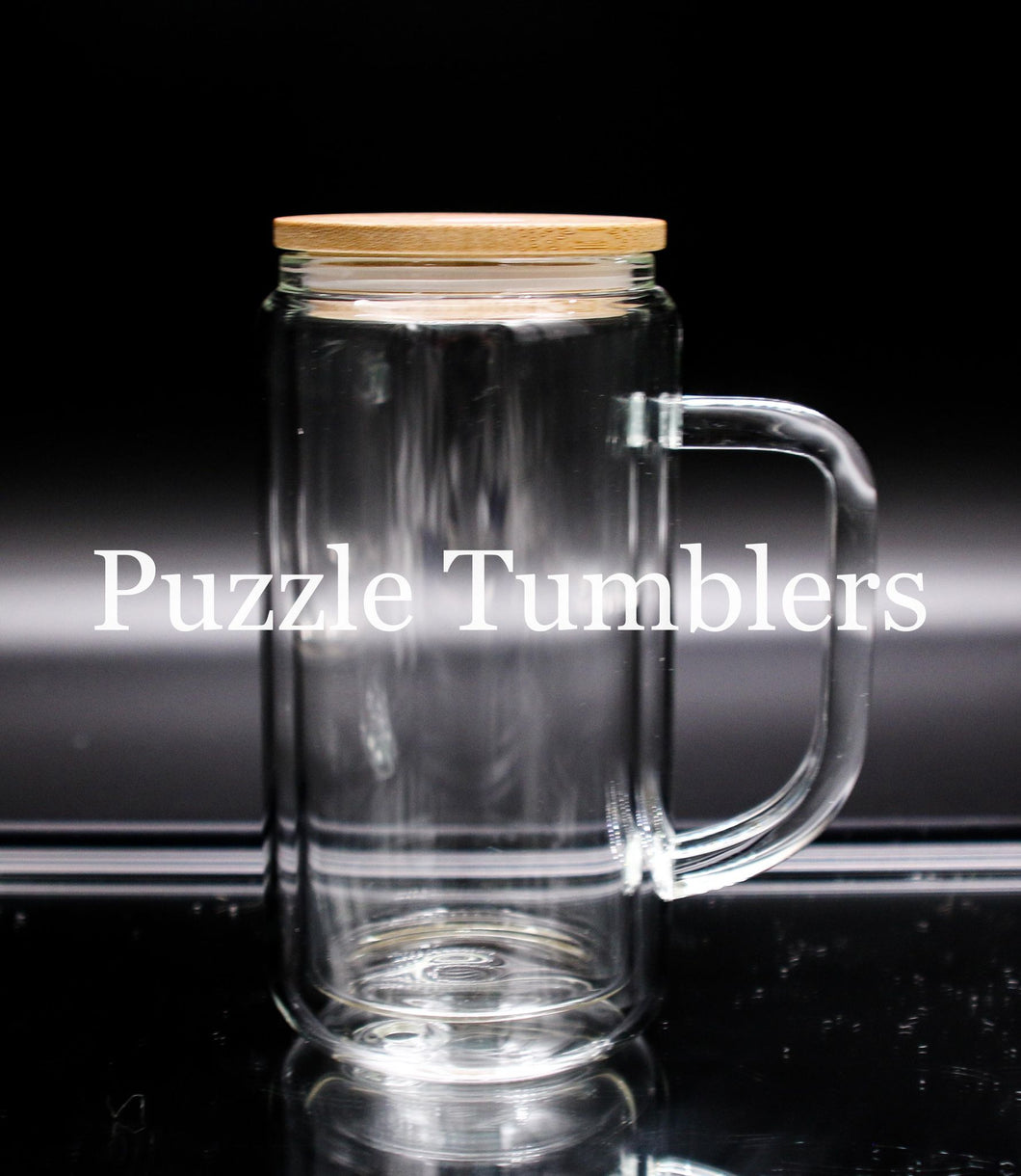 16OZ OUTSIDE WALL / 12OZ INSIDE - DOUBLE WALLED SNOW GLOBE CLEAR GLASS –  Puzzle Tumblers