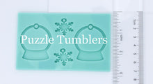 Load image into Gallery viewer, CUSTOM MOLD: Custom Snow Globe Dangle Snowflake Earring Mold (single hole) *May have a 14 Day Shipping Delay (P71)