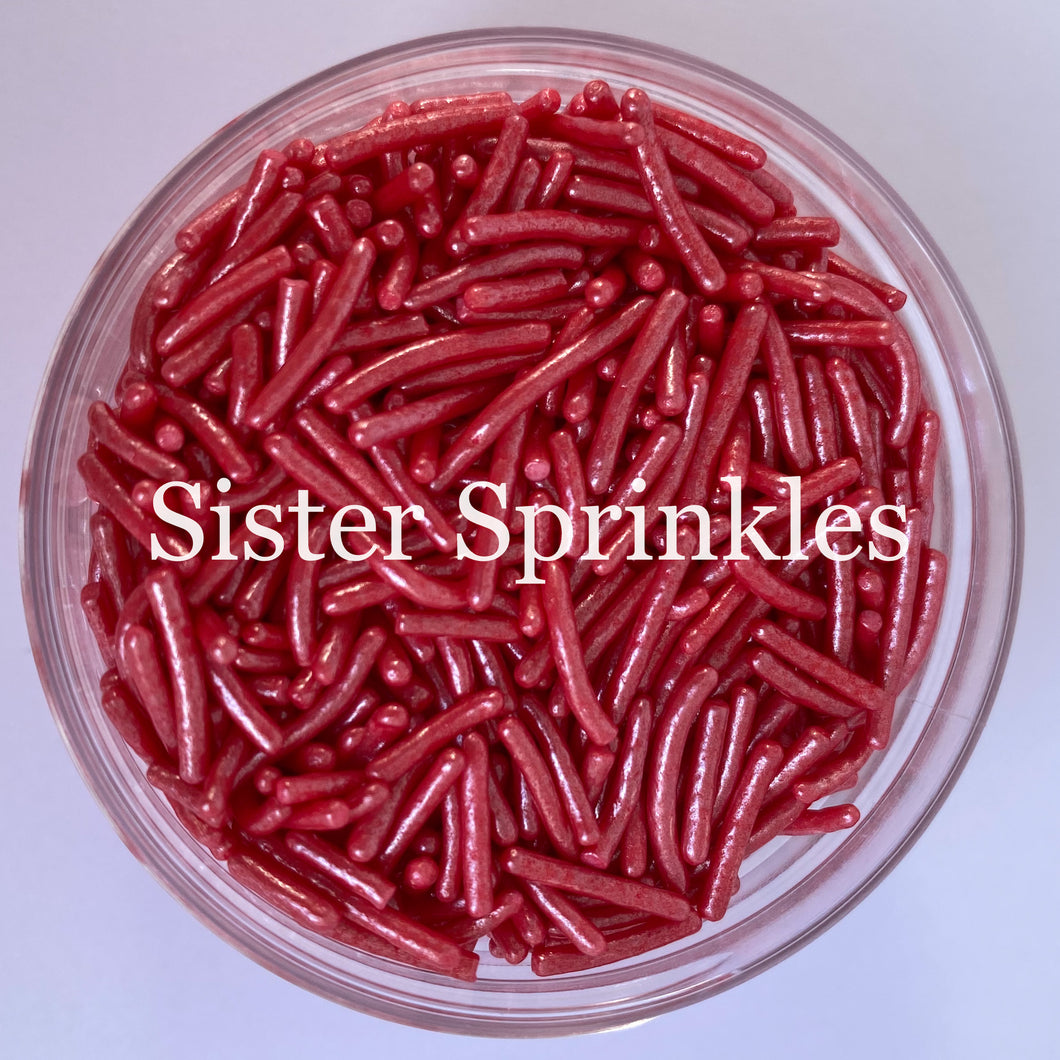 Deluxe Red Sprinkles 2oz Bag (by weight)