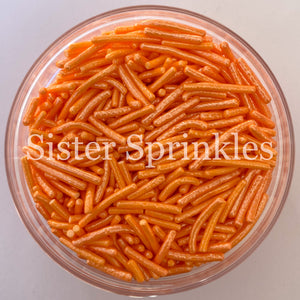 Deluxe Orange Sprinkles 2oz Bag (by weight)