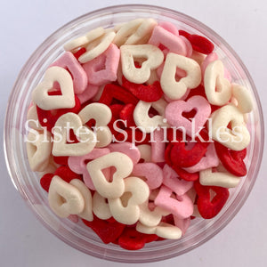 Hearts - Platinum Sprinkles 2oz Bag (by weight)