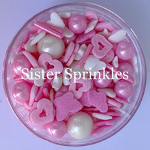 Load image into Gallery viewer, Sweet Pink Hearts - Platinum Sprinkles 2oz Bag (by weight)