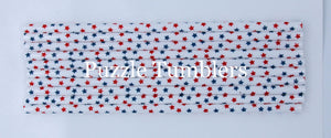 RED AND BLUE STARS PRINT STRAWS (SOLD INDIVIDUALLY)