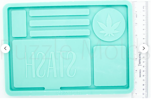 CUSTOM MOLD ROLLING TRAY STASH - XL  *May have a 14 Day Shipping Delay (T9)