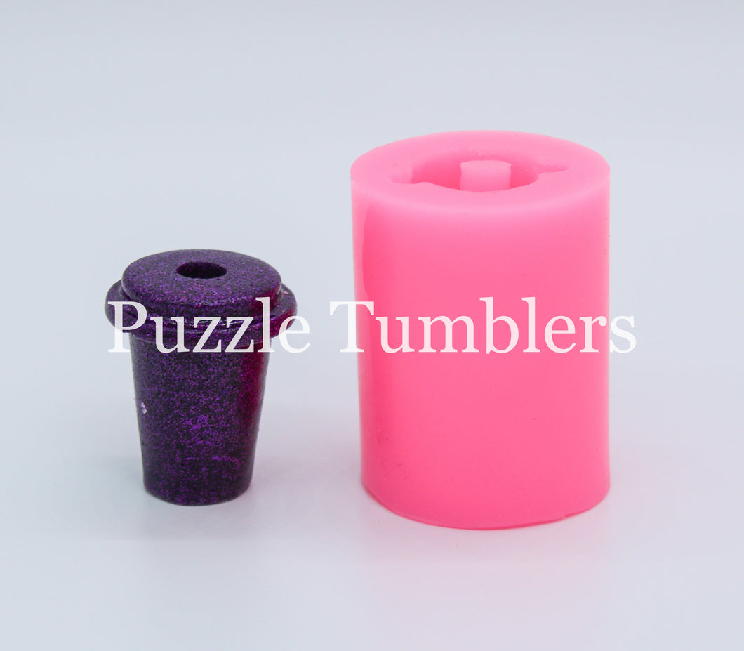 COFFEE OR TUMBLER - STRAW TOPPER MOLD PINK – Puzzle Tumblers