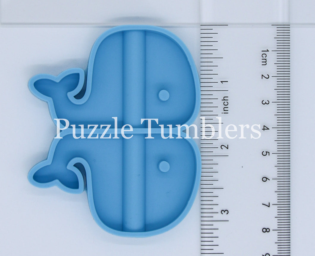NEW - WHALE - STRAW TOPPER MOLD