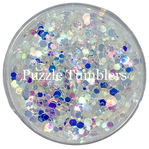 WHITE PEARL - CHUNKY MIX GLITTER