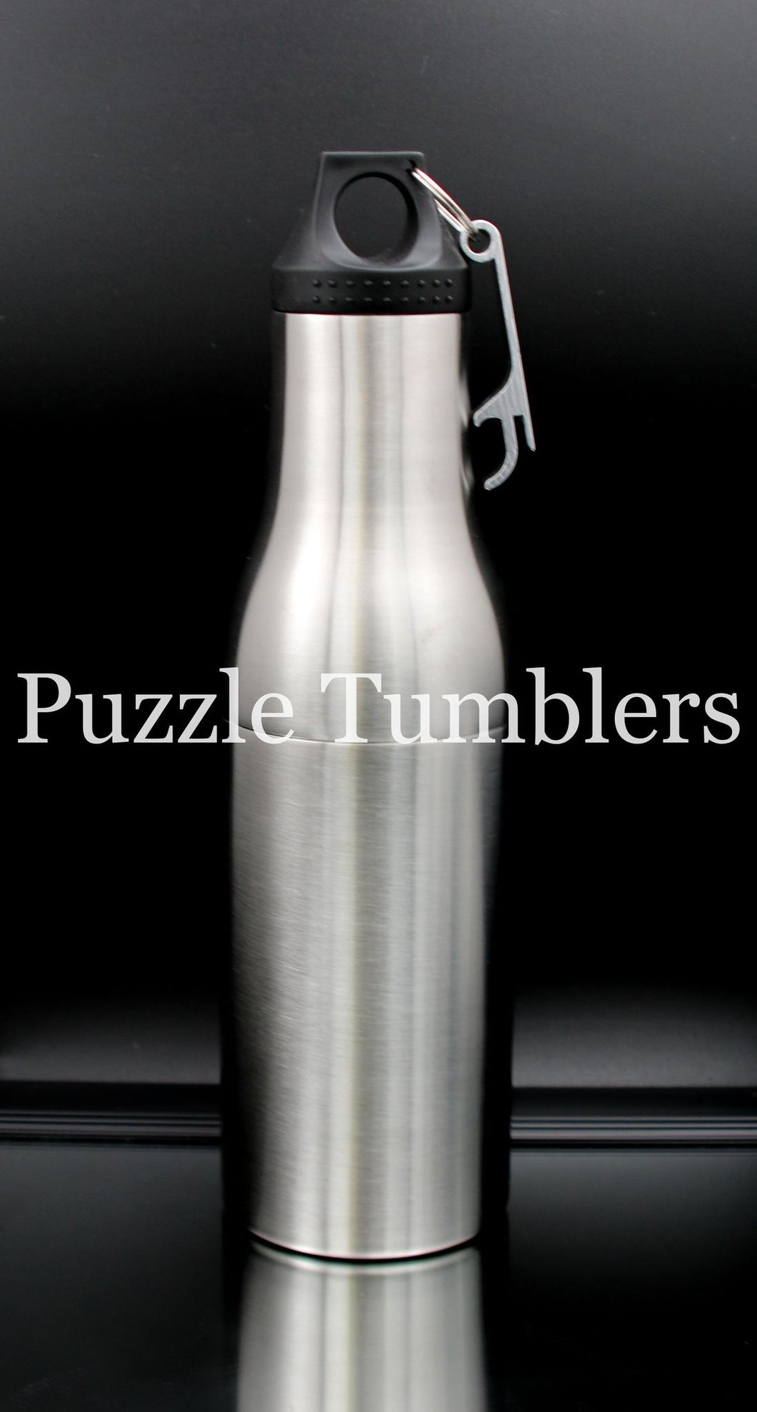 NEW 12OZ (3 PIECE) BEER BOTTLE COOLER + BOTTLE OPENER & KOOZIE SLEEVE –  Puzzle Tumblers