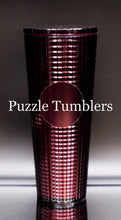 Load image into Gallery viewer, 24OZ BERRY RED SQUARE STUDDED TUMBLER - NO LOGO