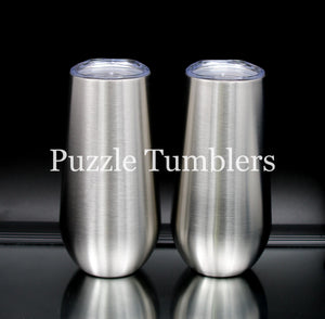 6OZ CHAMPAGNE FLUTE DUO - STAINLESS STEEL