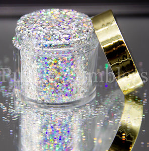 DISCO LIGHTS - HOLOGRAPHIC MEDIUM GLITTER