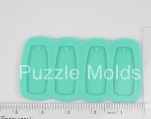CUSTOM MOLD: Double Abstract Earring Mold MAY TAKE UP TO 14 DAYS SHIPPING (D20)