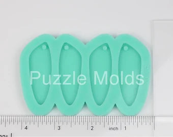 CUSTOM MOLD: Double Abstract Earring Mold MAY TAKE UP TO 14 DAYS SHIPPING (D22)