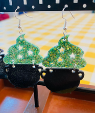 Load image into Gallery viewer, CUSTOM MOLD: Witch&#39;s Cauldron Earrings   *May have a 14 Day Shipping Delay (E272)