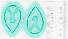 Load image into Gallery viewer, CUSTOM MOLD: RIBBON AWARENESS EARRING *May have up to a 14 Day Shipping Delay (E74)