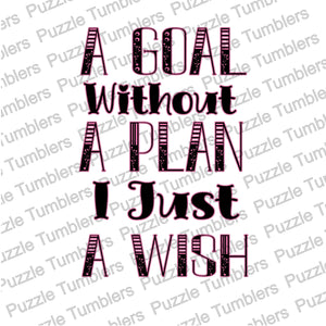 DIGITAL DOWNLOAD -A GOAL WITHOUT A PLAN - DESIGNED BY: JENNIFER SHORT 81