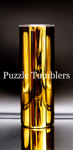 20OZ SKINNY - GOLD CHROME