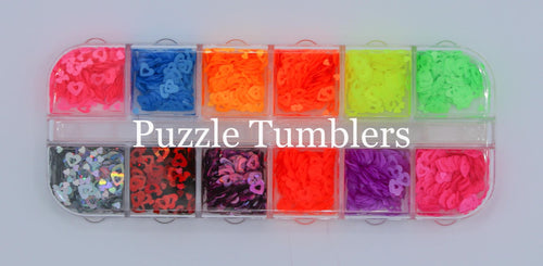 HEART - SHAPE GLITTER PALLET