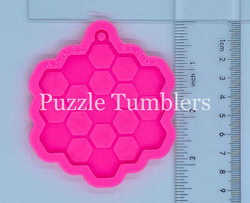 NEW - Honeycomb Key Chain - PINK Mold