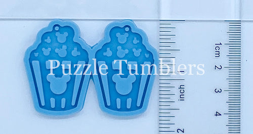 NEW POPCORN MOUSE - Blue Mold EARRINGS