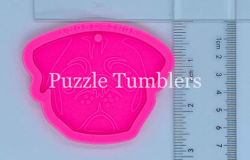 NEW - Pug Key Chain - PINK Mold