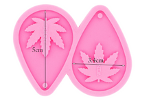 Load image into Gallery viewer, NEW Small &amp; Medium Leaf Earring Mold PINK